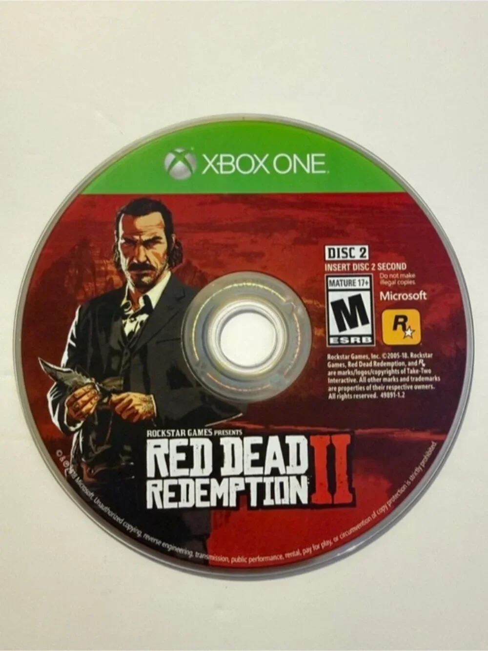 Red Dead Redemption II Xbox One – 2 Disc Set Complete w/ Map